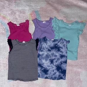 Bundle of Gap girl’s tank tops. Size 5 Toddler.